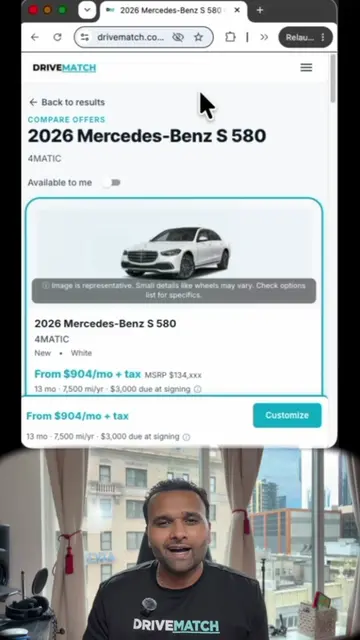 Amazing Mercedes Benz S580 Lease Deal!  #carleasedeals #carbuyingtips #carlease 