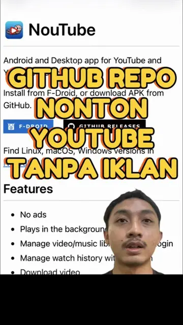 ini link downloadnya nya: https://oss.nonbili.jp/noutube/install/ Ini github nya