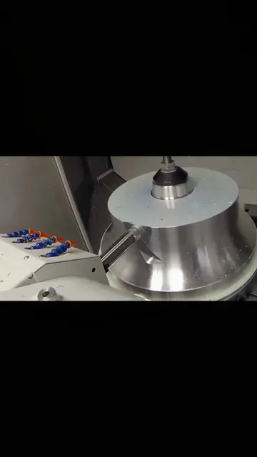 High-Efficiency Impeller Machining on 5-axis Machining Centers. #cnc #cncmachini
