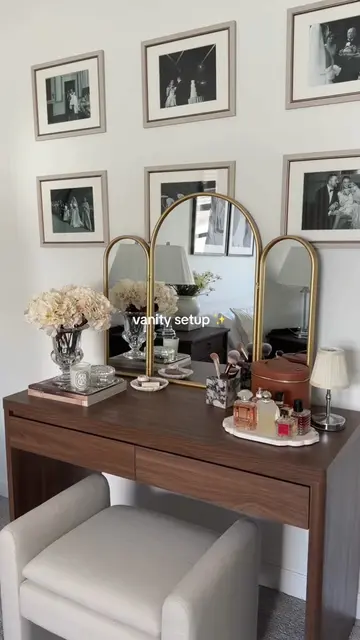 A little vanity moment ✨ #vanitysetup #vanityorganization #homedecor #vanitydeco