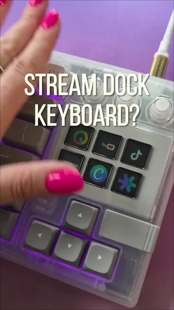 A stream dock + keyboard combo anyone? 😎 I am really digging this concept, stil