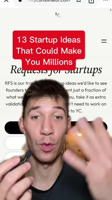 13 startup ideas that could make you millions #TikTokLearningCampaign #ycombinat