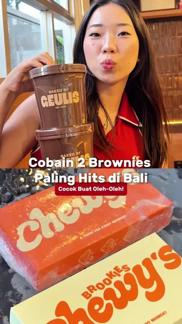 Kalau lagi cari oleh-oleh di Bali, cobain deh 2 brownies ini! 🍫✨ Menurutku dua-