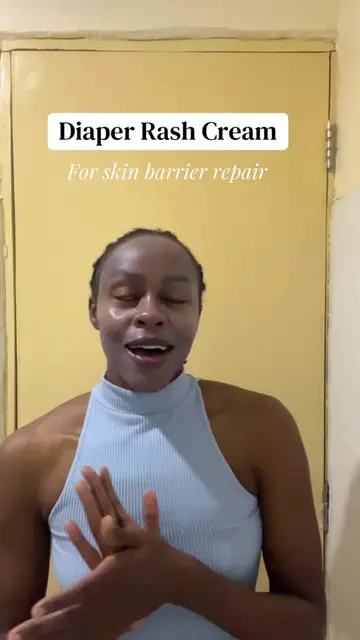 My first experience using the diaper rash cream on my face. I didn’t expect to t