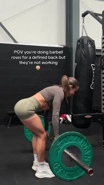 Bent over barbell row tutorial ⬇️⬇️ The bent over barbell row is a great exercis