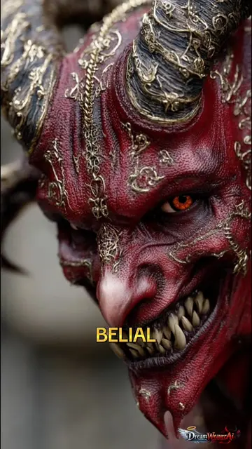 Six faces of demons Belial, Behemoth Beelzebub, Asmodeus, Satanas and Lucifer. E