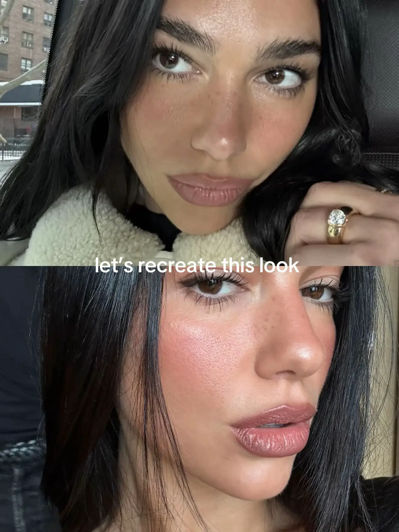 some of y’all asked for a tutorial on Dua Lipa’s everyday blushy makeup - your w