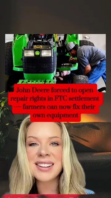 John Deere forced to open repair rights in FTC settlement — farmers can now fix 