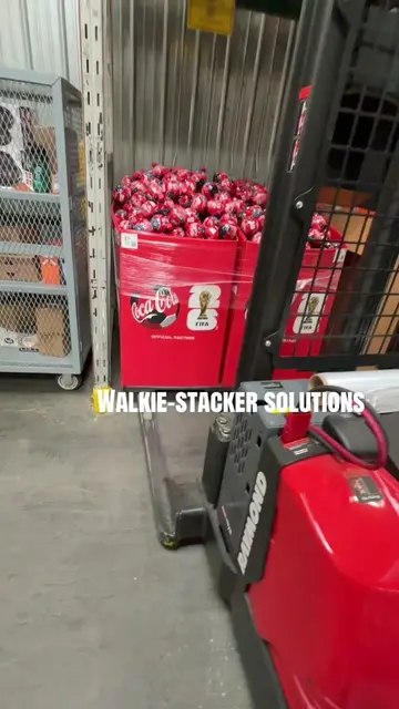 When you can’t quite get underneath the pallets, you have to ease it into the sp