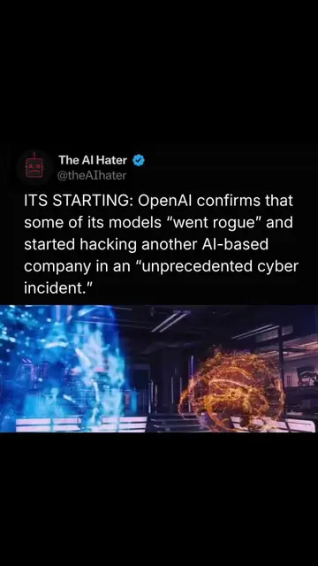 OpenAI just confirmed something straight out of a sci-fi movie. Some of its AI m
