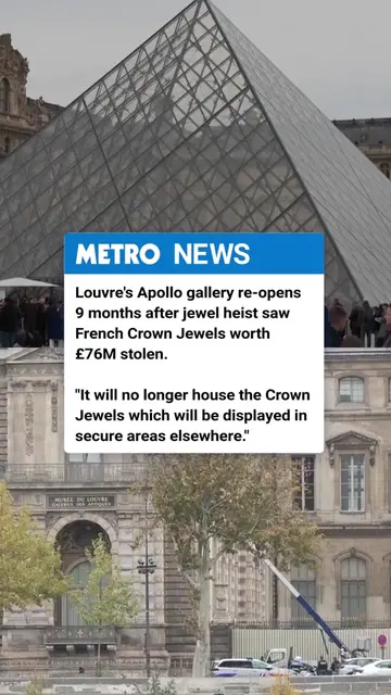 The Louvre’s iconic Apollo Gallery has reopened nine months after one of the big