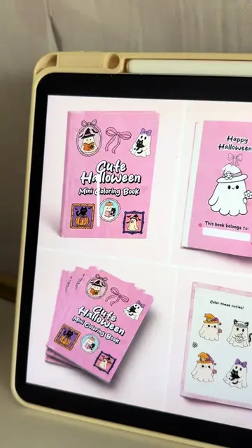 How to create a mini coloring book to sell on Etsy. #childrenbooks #coloringbook