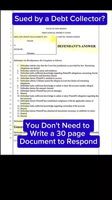 People lose debt lawsuits every day because they think responding is too complic