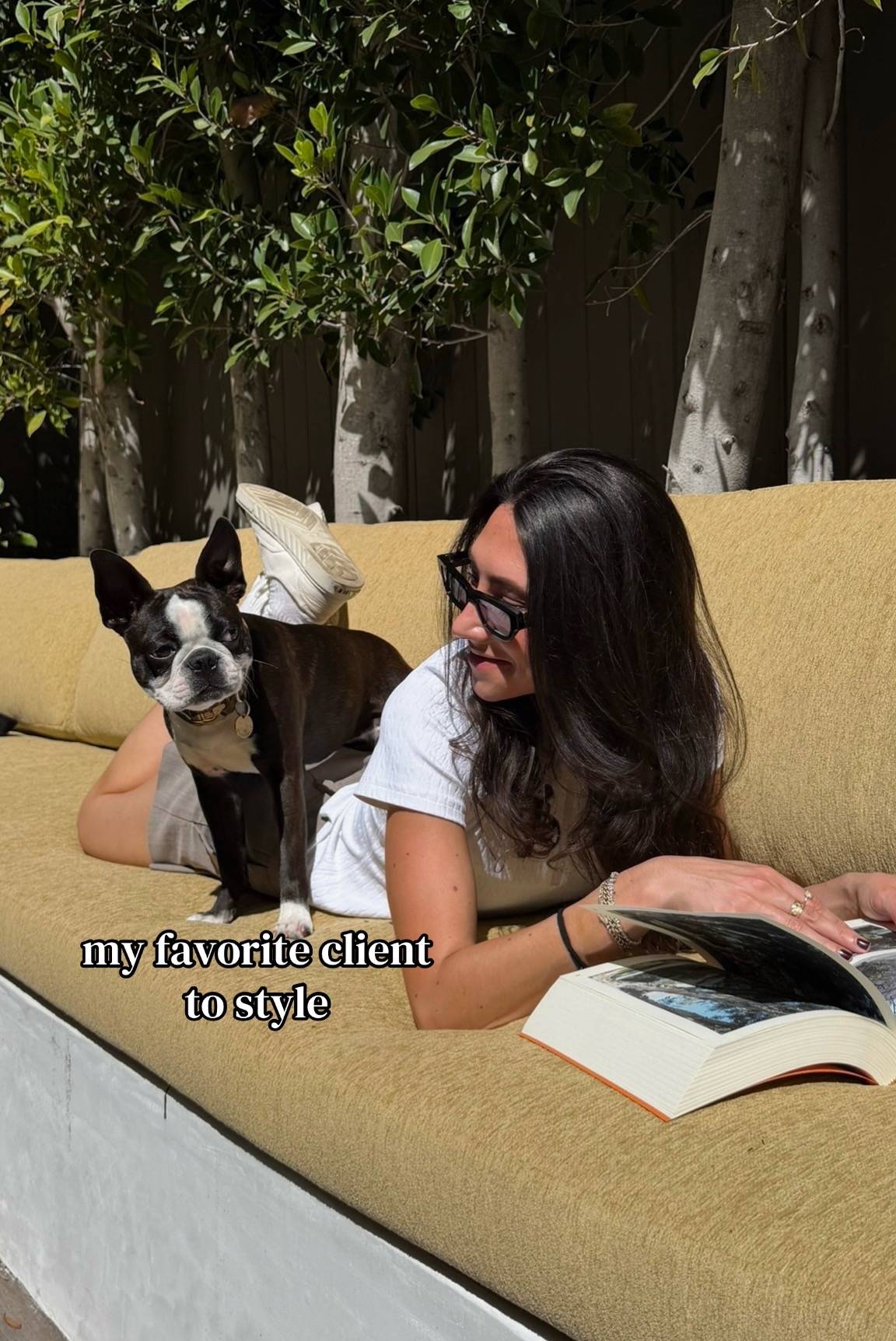 as a wardrobe stylist, I can’t help myself #bostonterrier #dogstylist #dogmoms  