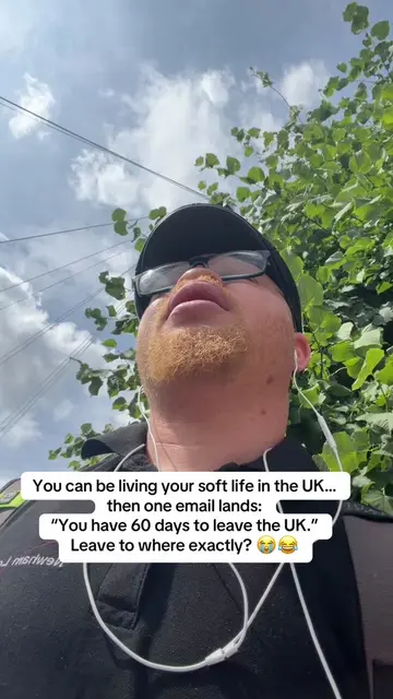 You can be living your soft life in the UK… then one email lands: “You have 60 d
