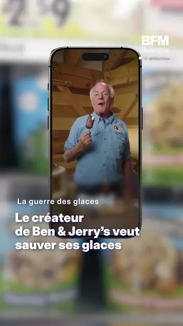 Ben & Jerry's en mission pour sauver ses glaces 🍨 Ben Cohen, le fondateur de Be