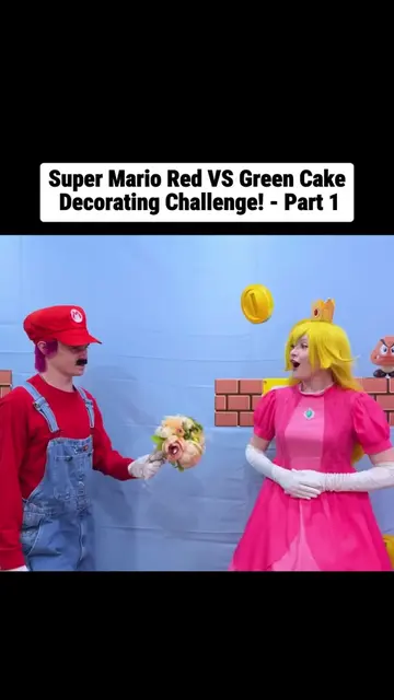 Super Mario Red VS Green Cake Decorating - Part 1#DianaAndRoma #KidsDianaShowEN 