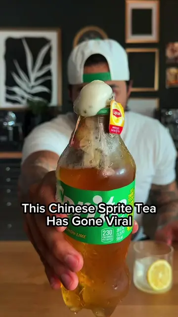 Which viral Sprite Tea is better?  #drink #trend #icedtea 