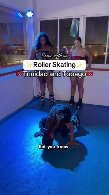 First time roller skating in Trinidad🇹🇹✨ #TrinidadandTobago #RollerSkating #Ga
