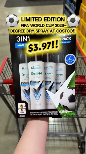 DegreePartner 🔥EXCLUSIVE COSTCO DEAL🔥 Limited-time @Degree Deodorant @FIFA Wor