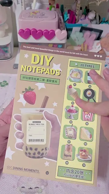 DIY Retro Memo pad🍞#satisfying #asmr #y2k #stationery