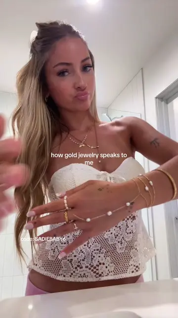 @EvryJewels use code SADIEBABY6 💗 #goldjewelry #evryjewels #affordablejewelry #