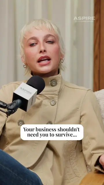 "You want to step away when it's still working" Emma Chamberlain has made it a h