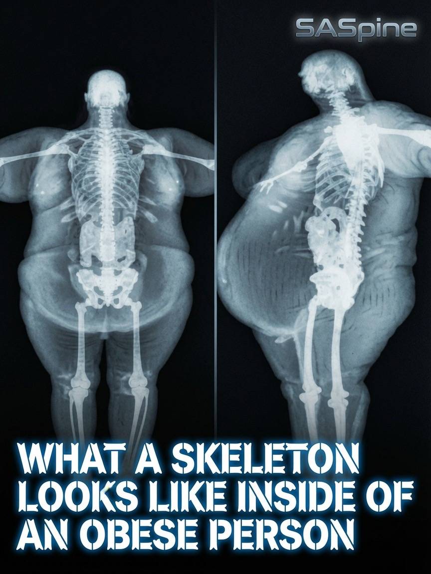 Swipe → Obesity doesn’t reshape the human skeleton — but it completely rewrites 