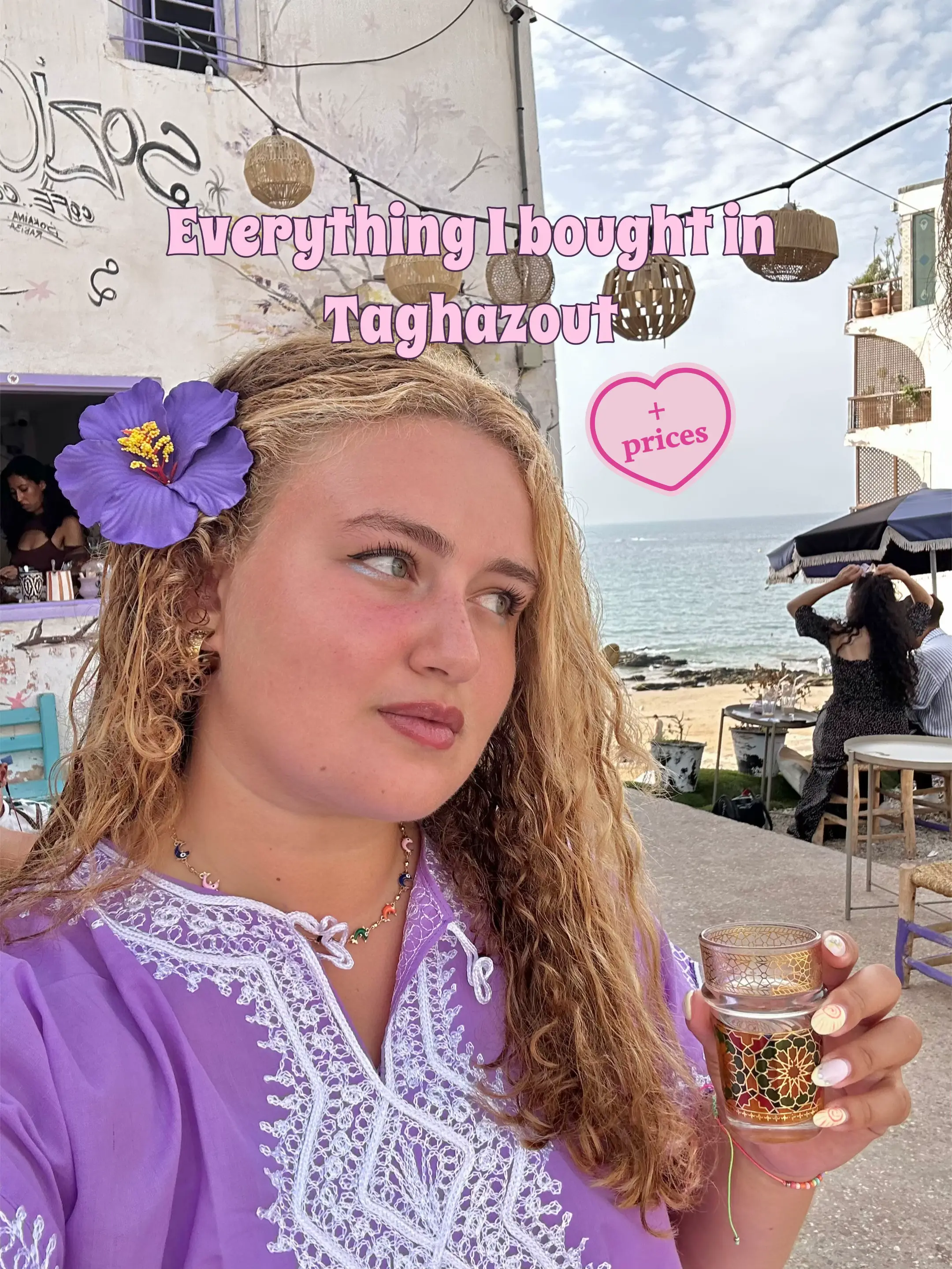 Taghazout haul 🏄🏼‍♀️🌺🐬🌞🌊 Everything I bought with prices 💌 #taghazout #mo