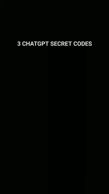 3 Chatgpt Secret Codes 🚀 . . . Related Searches- 1) chatgpt tricks 2) chatgpt c