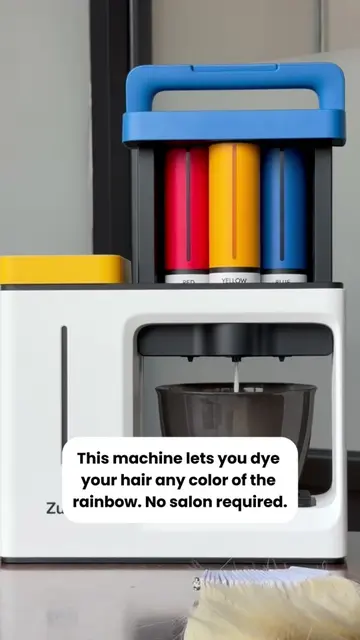 This $180 machine lets you dye your hair any color of the 🌈 No salon required. 
