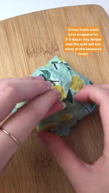 Beeswax wraps for the win #asmr #beeswaxwraps  