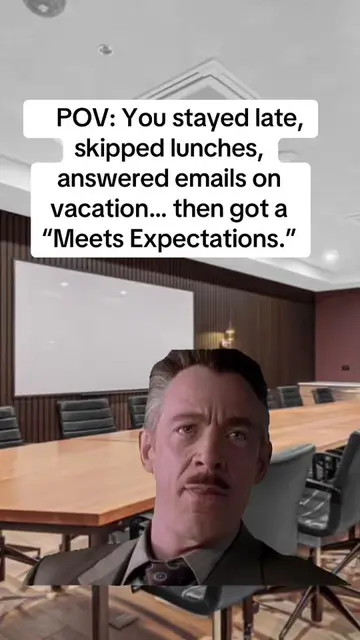 Extra effort = Meets Expectations #workhumor #fyp