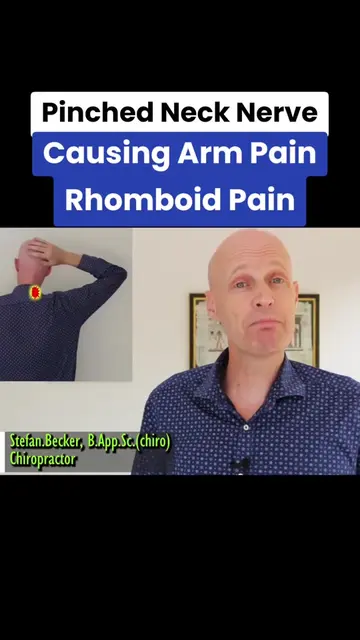 How To Fix A Pinched Nerve In Neck Causing Arm Pain or Rhomboid Pain #pinchedner