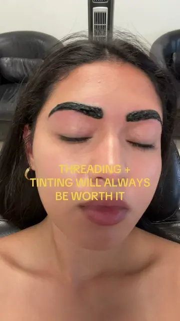 Fresh brows change everything 🫶🏼 #creatorsearchinsights #brows #tintingeyebrow