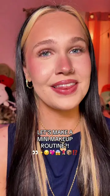 this routine isn’t mini…IT’S MICROSCOPIC😭😭 should i do a full face with them?!