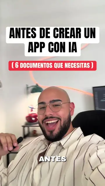 SI ESTÁS CREANDO UN APP CON IA (VIBECODING) DEBES TENER ESTOS 6 DOCUMENTOS🔥📱 #