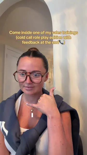How’d she do!?!? Cold call role plays are NEVER easy 📞 #sales #coldcalling #col