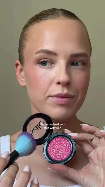 Bedazzled and works?? #bedazzled #makeup 