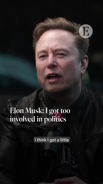 Elon Musk says “he got too involved in politics”. On the latest Insider, he admi