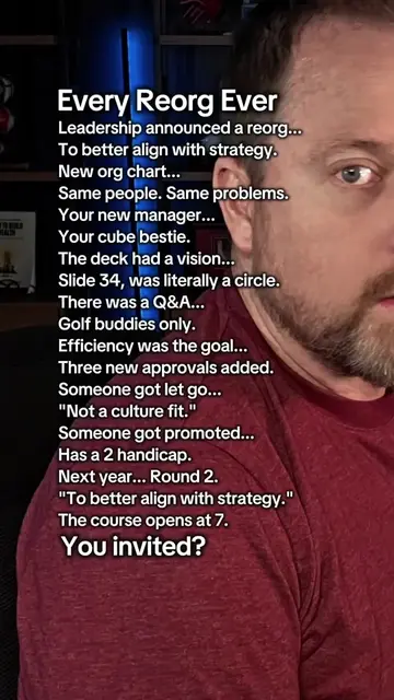 The strategy was never the strategy. #org #fyp