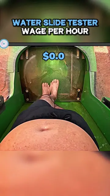 Water Slide Tester! #money #finance #wage #fyp #foryou