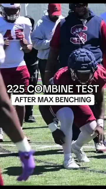 33 REPS.. POST PR | almost tied Aaron Donald 😞 • #fyp #workout #football #motiv