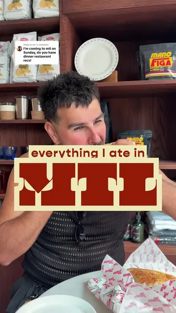 Replying to @eri ! Everything I ate during a week in Montreal: * Mano Figa * Lul