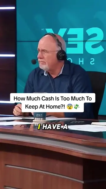 How Much Cash Do You Keep At Home Right Now? 😳 #daveramsey #finance #ramsey #po