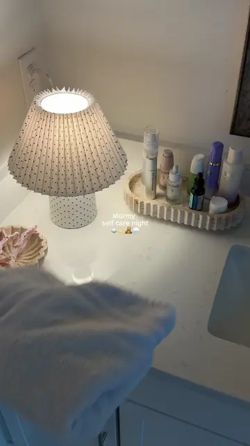 love a stormy night in 🌧️🧸 #nightroutine #selfcarenight #SelfCare #aestheticro