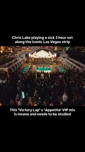 @chrislake played a 3 hour set at OMNIA Sky Bar along side of the Las Vegas stri