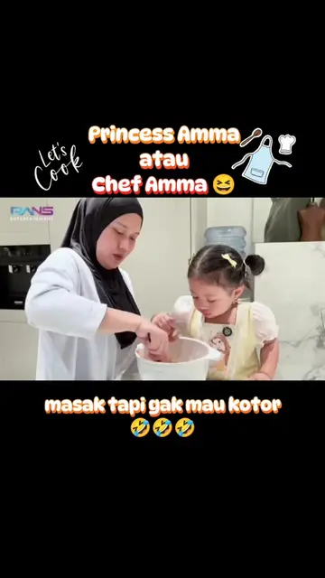 princess Amma masak apa yaaa 😆🤗 by Y'RANS #ranaimamalikaraudiaandara #rafathar