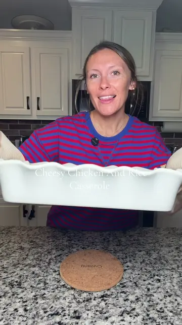 This chicken and rice casserole is the comfort food we keep coming back to.  @Hi