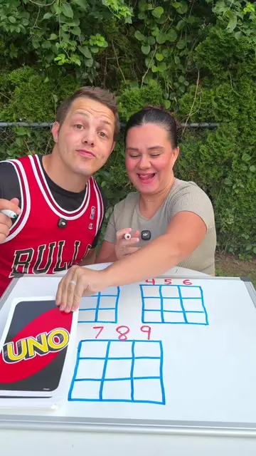 Tic Tac toe diy uno game #boardgames #tictactoe #games 